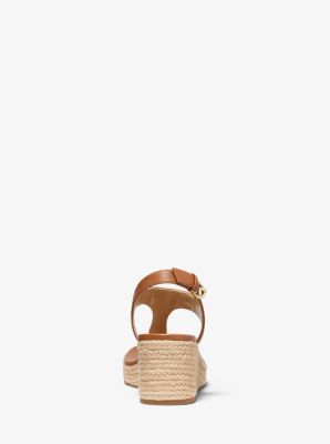 Laney Saffiano Leather Espadrille Wedge Sandal image number 2