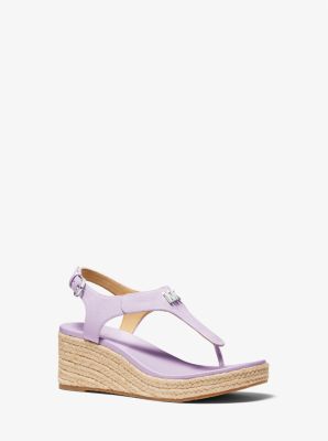 Laney Saffiano Leather Espadrille Wedge Sandal image number 0