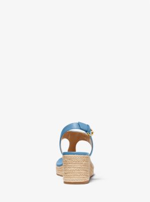 Laney Saffiano Leather Espadrille Wedge Sandal | Michael