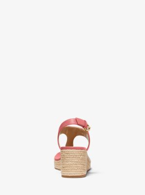 Laney Saffiano Leather Espadrille Wedge Sandal | Michael