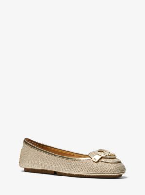 Mocassin Lillie en maille cha&icirc;ne &agrave; paillettes in DOR&Eacute; CLAIR | Michael Kors