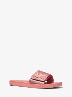 michael kors sparkle slides