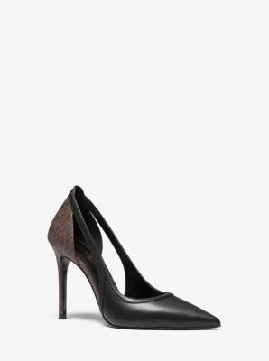 Nora Logo And Leather Pump | Michael Kors