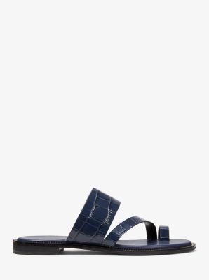 Pratt logo and leather sandal online