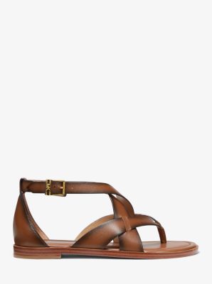 Shaw Burnished Leather Sandal