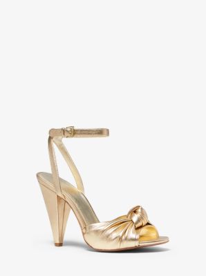 michael kors metallic sandals