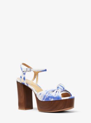 Suri Knotted Tie Dye Platform Sandal Michael Kors