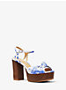 Sandale à plateforme Suri à motif teint au nœud et à détail noué image number 0