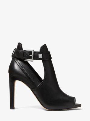 Bottillon Fanning en cuir &agrave; bout ouvert