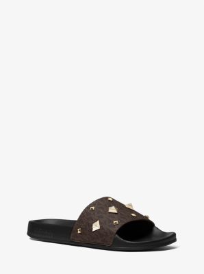 Actualizar 91+ imagen michael kors gilmore studded slides