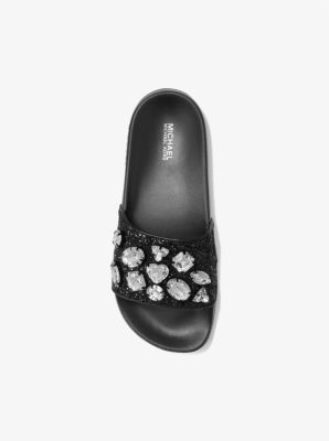michael kors gilmore embellished slides