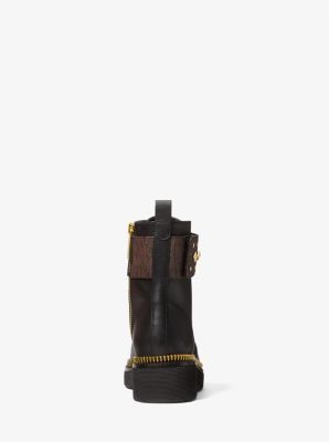 Haskell Studded Logo and Leather Combat Boot | Michael Kors [US]