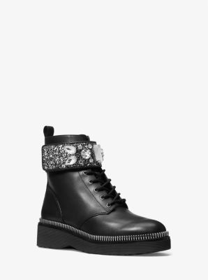 haskell glitter combat boot