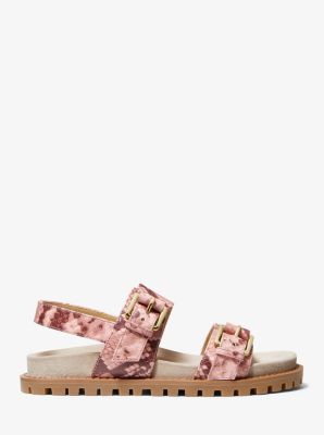 Judd Snake Embossed Leather Sandal | Michael Kors [US]