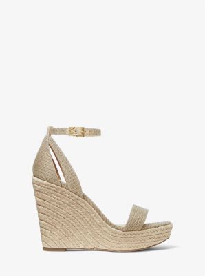 Kimberly Glitter Chain-Mesh Wedge Sandal | Michael Kors [US]