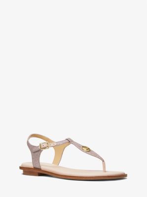 Mallory Glitter T-Strap Sandal | Michael Kors