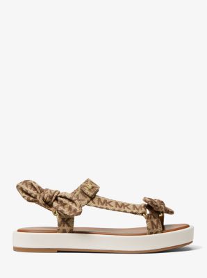 Phoebe Logo Jacquard Bow Sandal image number 1