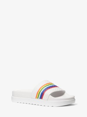 Michael kors sale rainbow slides