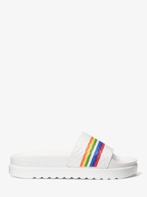 Rainbow michael sale kors slides