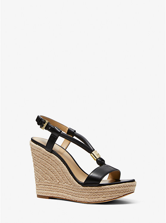 Annie Faux Leather Wedge Sandal image number 0