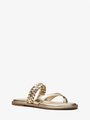 Alba Metallic Braided Slide Sandal image number 0