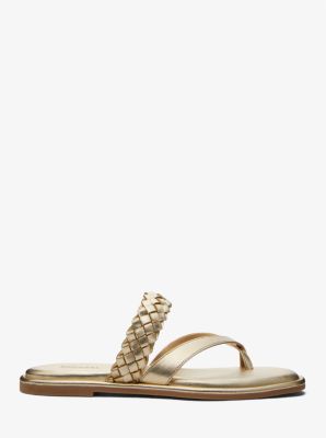 Alba Metallic Braided Slide Sandal image number 1