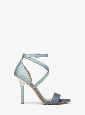 Astrid Glitter Embellished Sandal in NAVY | Michael Kors