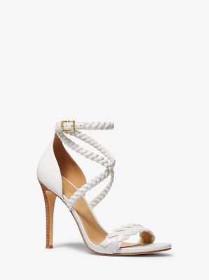 Astrid Braided Faux Leather Sandal | Michael Kors