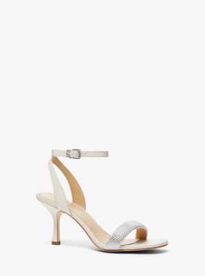 Carrie Embellished Leather Sandal | Michael Kors