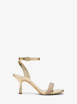 Tacon Corrido Sandal Sandalias De TacÃ³n Michael Kors Carrie