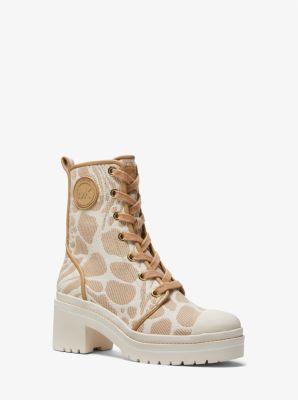 Corey Animal Jacquard Combat Boot | Michael Kors