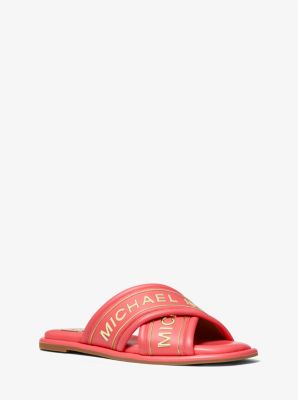 Michael kors embellished slides online