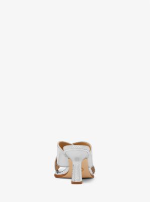 Gideon Metallic Snake Embossed Leather Mule | Michael Kors [US]