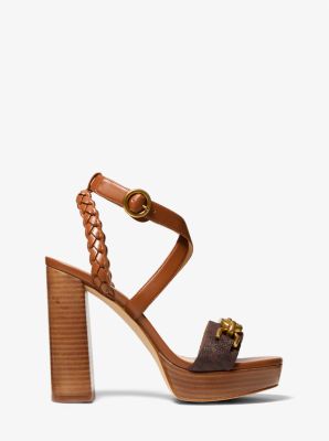 【Michael Kors】Kailey Embellished Leather Platform Sandal Kailey Embellished Leather Platform Sandal | Michael Kors [US]