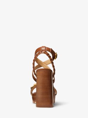 Kailey Embellished Logo and Leather Platform Sandal image number 2