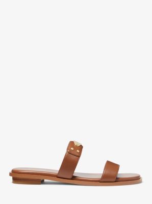 Logo Embellished Slide Sandal | Michael Kors