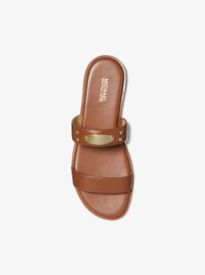 Logo Embellished Slide Sandal | Michael Kors