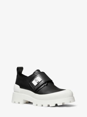 Padma Leather Loafer in BLACK/WHITE | Michael Kors