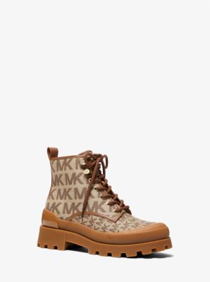 Payton Logo Jacquard Combat Boot | Michael Kors