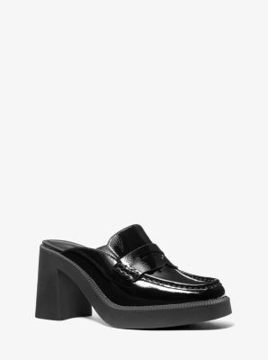 Eden Crackled Patent Leather Platform Mule image number 0