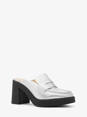 Eden Metallic Leather Platform Mule image number 0