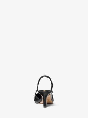 Slingpumps Alora aus handgewebtem Leder