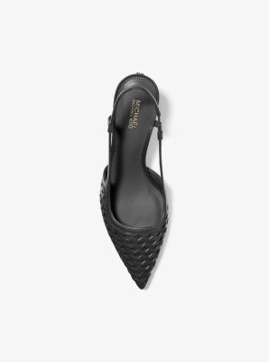 Alora Hand-Woven Leather Slingback Pump image number 3