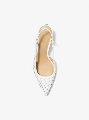 Alora Hand-Woven Leather Slingback Pump image number 3