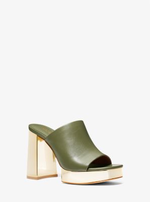 Celeste Leather Platform Mule image number 0