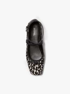 Collette Leopard Print Calf Hair Ballet Flat image number 3