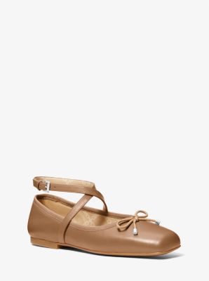 Bailarina plana de piel Collette