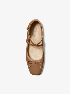 Bailarina plana de piel Collette