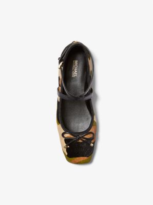 Collette Camouflage Print Calf Hair Ballet Flat image number 3