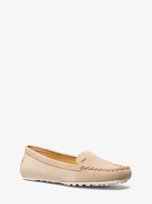 Michael Kors Eve Suede Moccasin In Brown